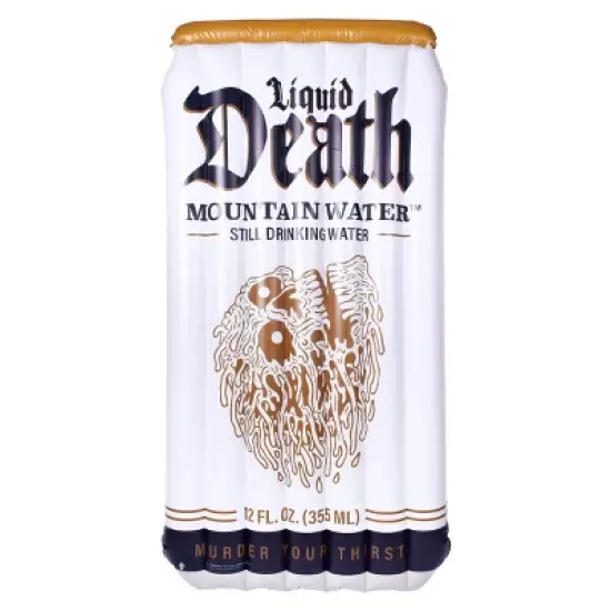 Liquid Death 6&rsquo; Pool Float: Adult Novelty Water Inflatables image {6}