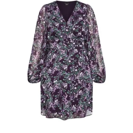 Women's Plus Size Naomi Dress - petunia | CITY CHIC image {2}