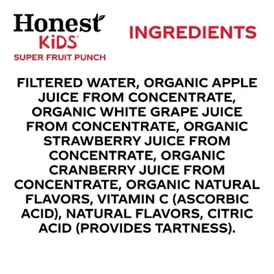Honest Kids Organic Fruit Punch Juice Drink - 8pk/6 fl oz Boxes image {6}