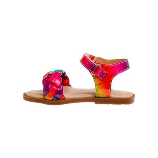 Nanette Lepore hook and loop Toddler Girl's Open Toe Strap Sandals image {2}