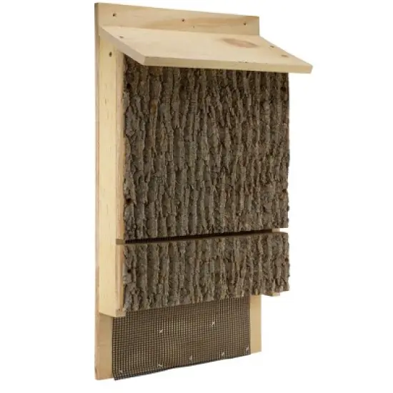 Uncle Dunkels Wooden Bat House; OBC Endorsed Rustic Handmade Bat Shelter Box image {8}
