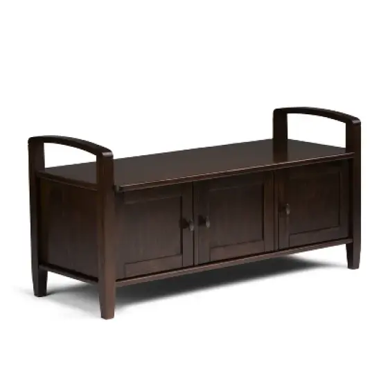 44" Norfolk Solid Wood Entryway Storage Bench - WyndenHall image {13}