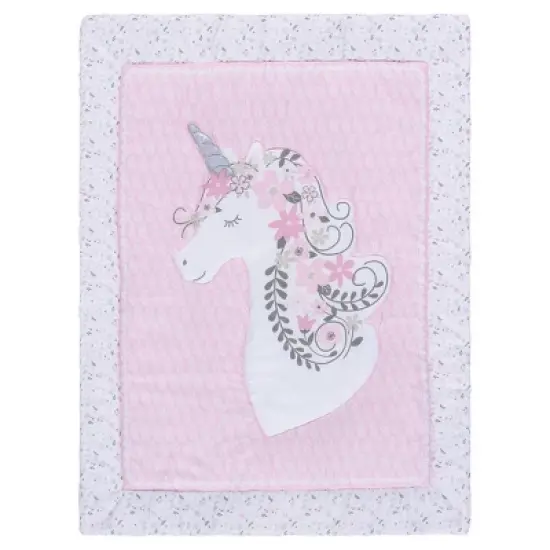 Sammy & Lou Unicorn Floral Crib Bedding Set - 4pc image {2}