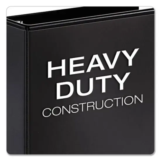 Cardinal Premier Easy Open ClearVue Locking Slant-D Ring Binder, 3 Rings, 2" Capacity, 11 x 8.5, Black image {2}