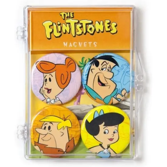 Crowded Coop, LLC Hanna-Barbera The Flintstones Magnet 4-Pack image {1}