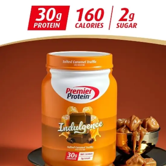 Premier Protein Indulgence 30g Protein Powder - Salted Caramel - 25.4oz image {3}