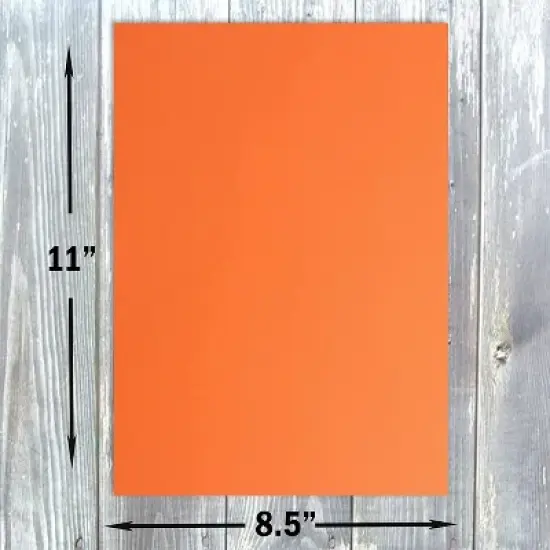 Hamilco Colored Cardstock Scrapbook Paper 8.5" x 11" Peach Flower Color Card Stock Paper 50 Pack image {1}