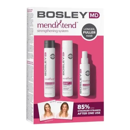 BosleyMD MendXtend Strengthening Shampoo, Conditioner, and Kit to Promote Growth & Prevent Breakage | Bosley MD Hair TRIO PACK image {4}
