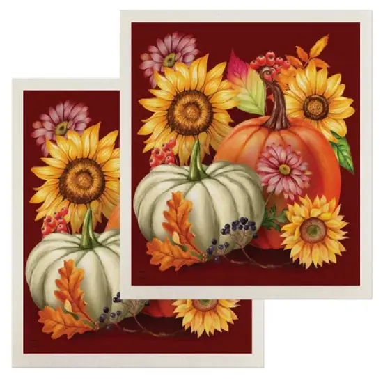 Briarwood Lane Fall Beauty Floral Swedish Dishcloth (2-pack) image {5}