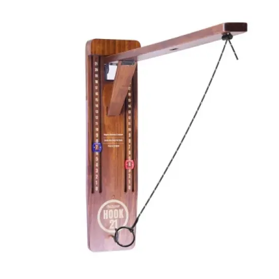 GoSports Hook 21 Wall Mount Ring Swing Game - Brown image {2}