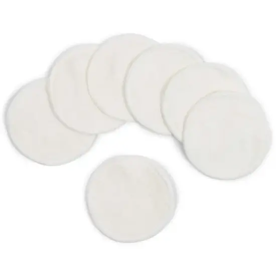 Glamlily 18 Pack Reusable Washable Makeup Remover Cloths, Bamboo Cotton Round Face Pads for Facial Cleansing with Laundry Bag image {6}