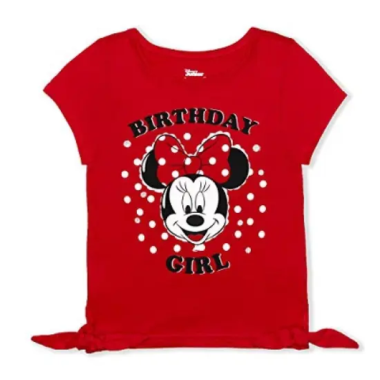 Disney Girl's Minnie Mouse Sparkly Birthday Shirt For Toddlers image {1}