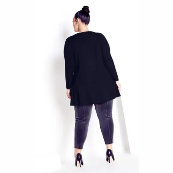 Women's Plus Size Zee Tunic - black | ZIM & ZOE image {1}