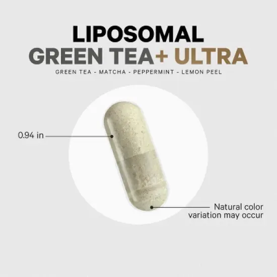 Codeage Liposomal Green Tea+, EGCG 90%, Organic Matcha Green Tea, Peppermint Leaf, Lemon Peel - 60 ct image {5}