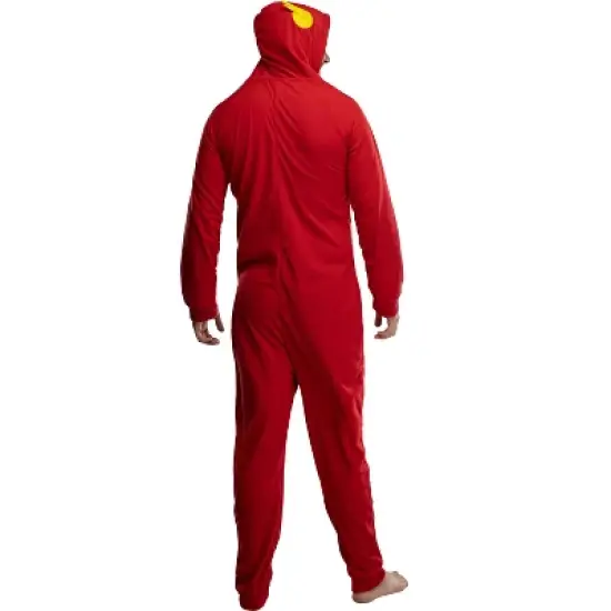 DC Comics Mens' Superhero Character Hooded Union Suit Footless Pajamas Costume image {2}