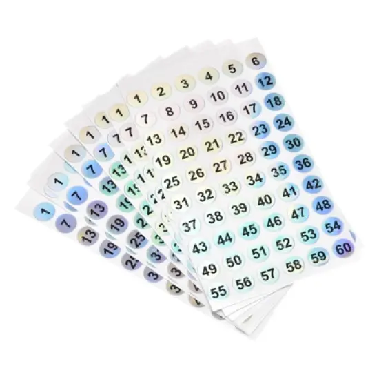 Unique Bargains Office Home Warehouse Self-Adhesive Number Stickers 10 Sheet image {4}