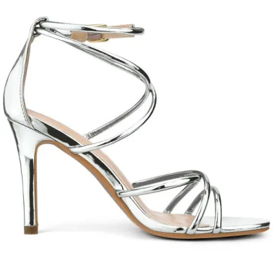 Allegra K Women's Open Toe Strappy Straps Stiletto Heel image {6}