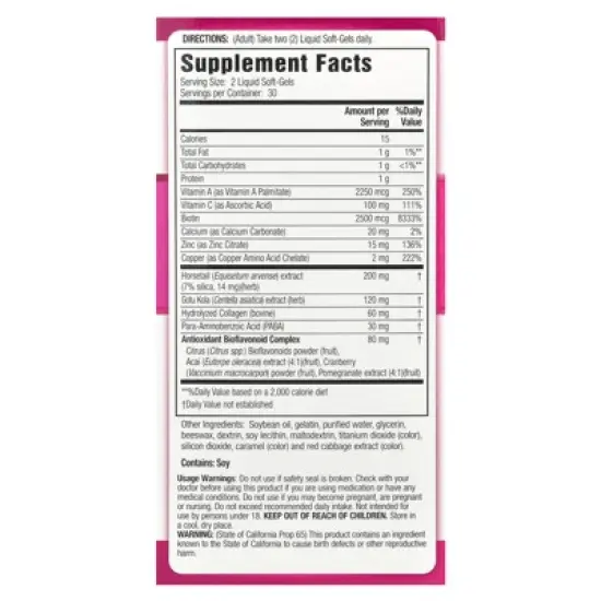 Applied Nutrition Longer Stronger Hair & Nails&reg;, 60 Liquid Soft-Gels image {1}