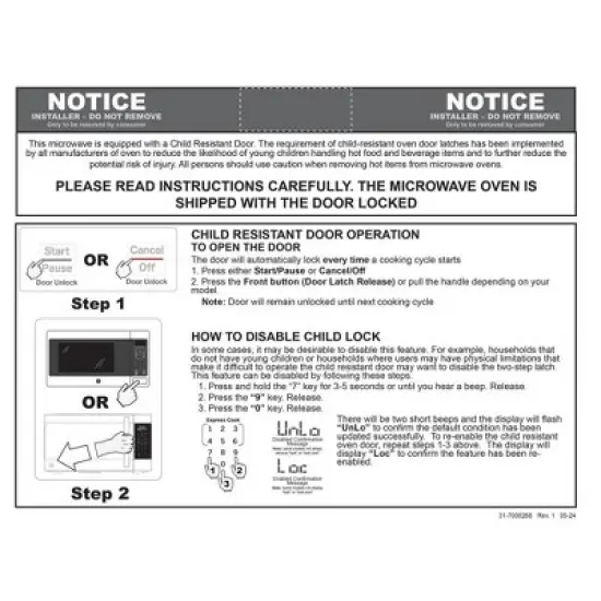 GE 1.1 cu. ft. Countertop Microwave Oven 950 W Steel+2 Year Warranty & Oven Mitt image {4}