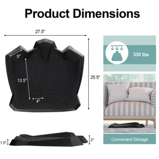 Costway Portable Anti-Fatigue Standing Mat W/Massage Points Diverse Terrain Home Office image {8}