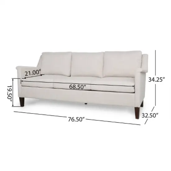 Dupont Contemporary 3 Seater Fabric Sofa - Christopher Knight Home image {9}