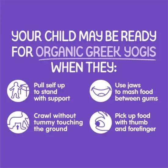 HappyBaby Organic Greek Yogis Blueberry & Purple Carrot Baby Snacks -1oz image {3}