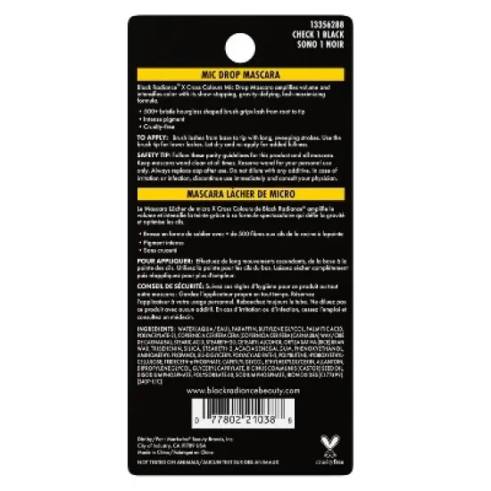 Black Radiance Cross Colors Mic Drop Mascara - 0.33 fl oz image {6}