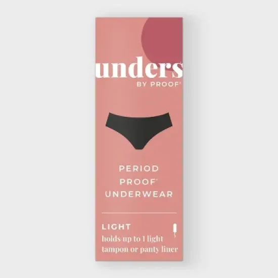 Unders by Proof Period Underwear Briefs - Light Absorbency - Black image {1}