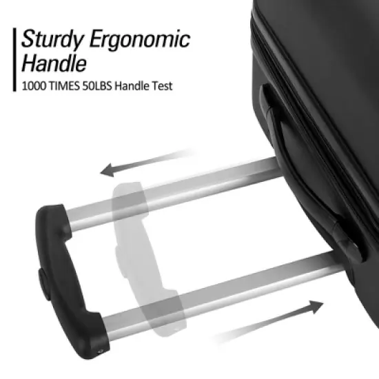 3 PCS Luggage Set, Hardside Spinner Suitcase with TSA Lock (20/24/28)-ModernLuxe image {7}