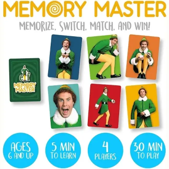 Aquarius Puzzles Elf Memory Master Card Game image {1}