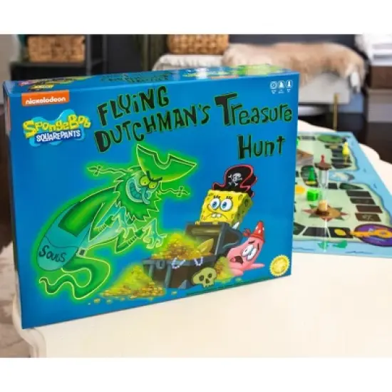 Golden Bell Studios Nickelodeon SpongeBob SquarePants Flying Dutchman's Treasure Hunt Board Game image {3}