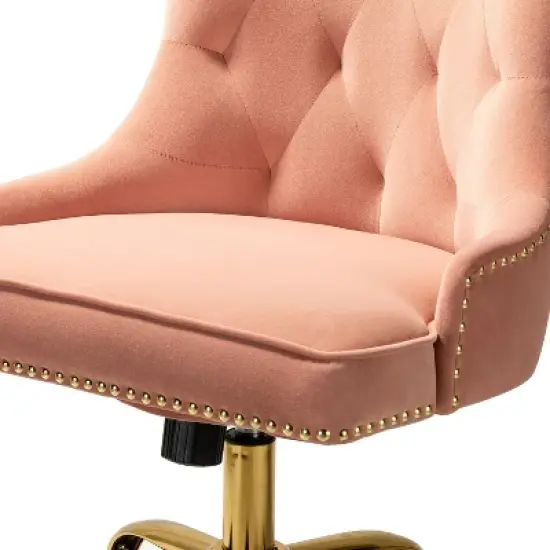 Lisa Computer Task Chair Swivel Height-adjustable Desk Chair with Tufted Back Mordern Office Chair | Karat Home image {6}