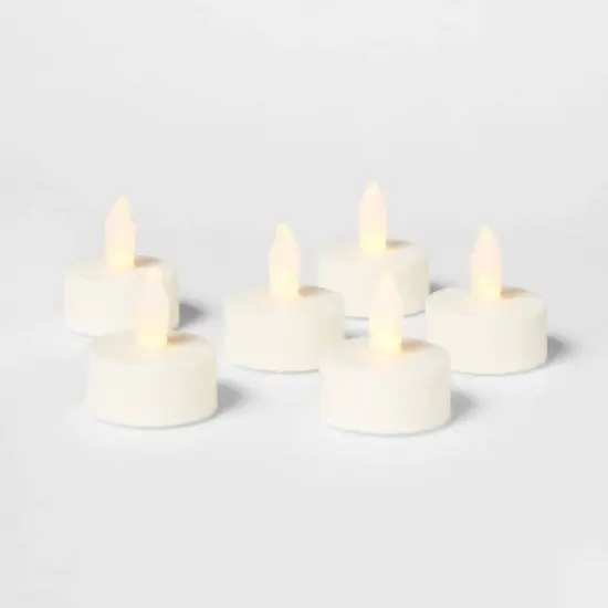 24ct Twist-Flame LED Tealight Candles (Cream) - Room Essentials&trade; image {2}