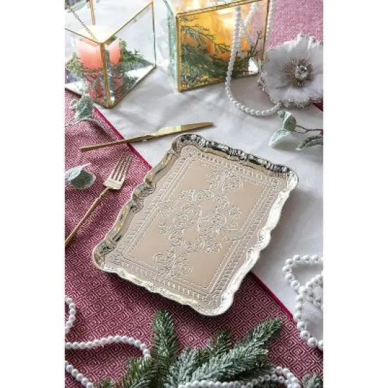 6 Pack Plastic Charger Plate, 11.8in x 9.1in image {3}