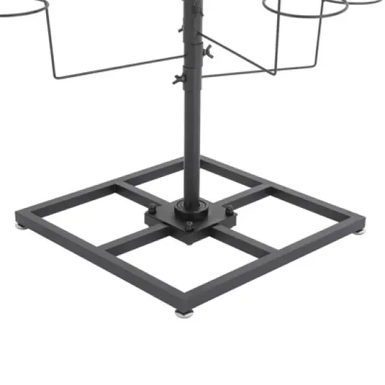 YIYIBYUS Modern Freestanding Metal Hat Organizer Rack, Hat Display Stand with 20 Hooks image {4}