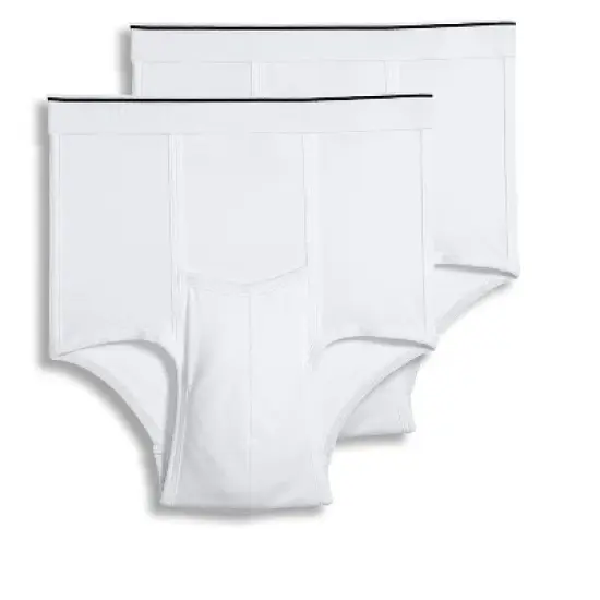 Jockey Mens Pouch Big Man Brief 2 Pack Underwear Briefs cotton blends image {5}