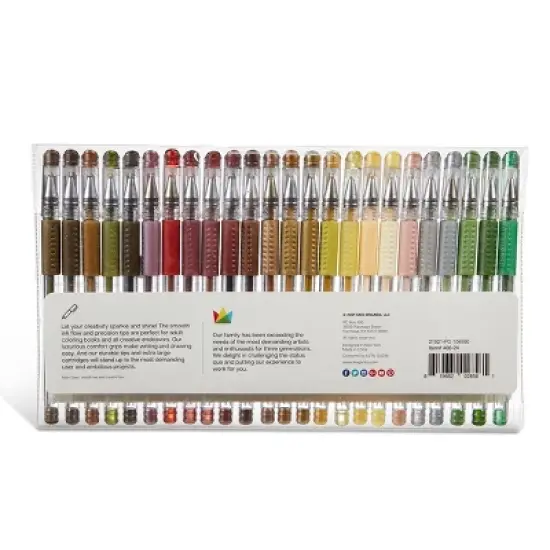 KINGART Gel Pens 24 Earth Tone Colors image {7}