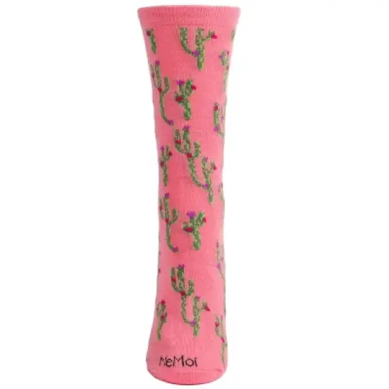 Memoi Cactus Bamboo Blend Crew Socks image {1}