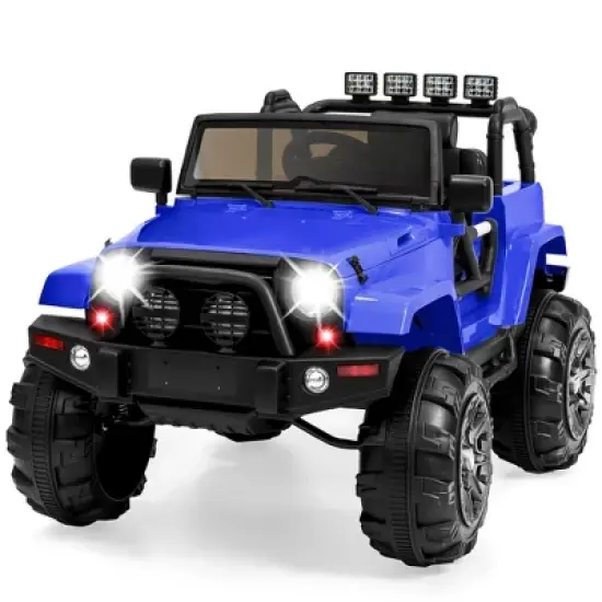 Best Choice Products 12V Kids Ride On Truck Car w/ Remote Control, Spring Suspension, Bluetooth, LED Lights image {10}