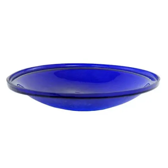 2.5" Reflective Crackle Glass Birdbath Bowl - Alcha Designs image {8}