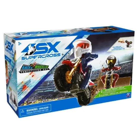 Supercross Race and Wheelie Competition Set with Deluxe Ramp image {8}