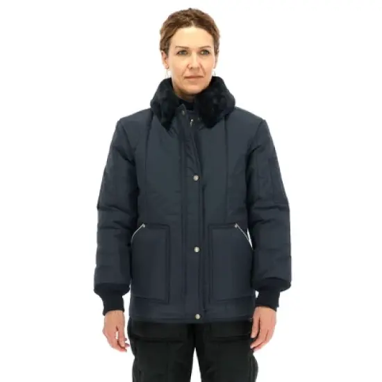 RefrigiWear Women's Insulated Iron-Tuff Polar Jacket with Soft Fleece Collar image {6}