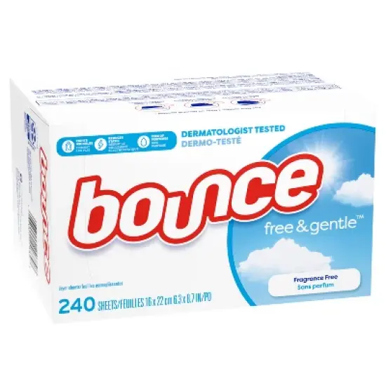 Bounce Fabric Softener Sheets - Free & Gentle - 240ct image {3}