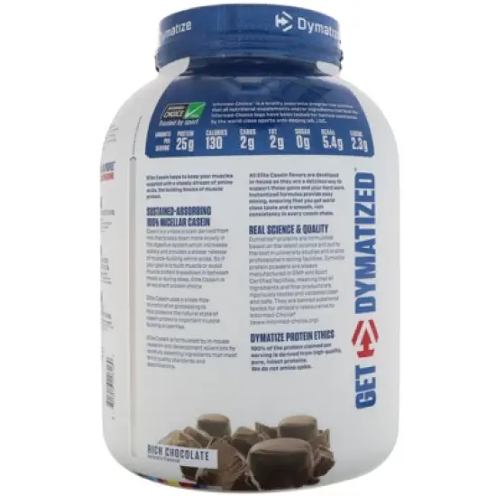Dymatize Elite Casein&reg;, Rich Chocolate, 4 lb (1.8 kg) image {2}