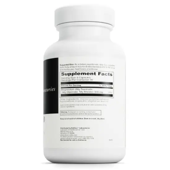 DaVinci Labs TRI-MAG 300 - Mg Supplement with Mg Glycinate, Malate & Taurate - Supports Heart, and More* - Vegetarian - Gluten-Free - 120 Caps image {1}