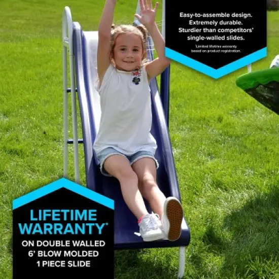 Sportspower Rosemead Metal Swing and Slide Set image {2}