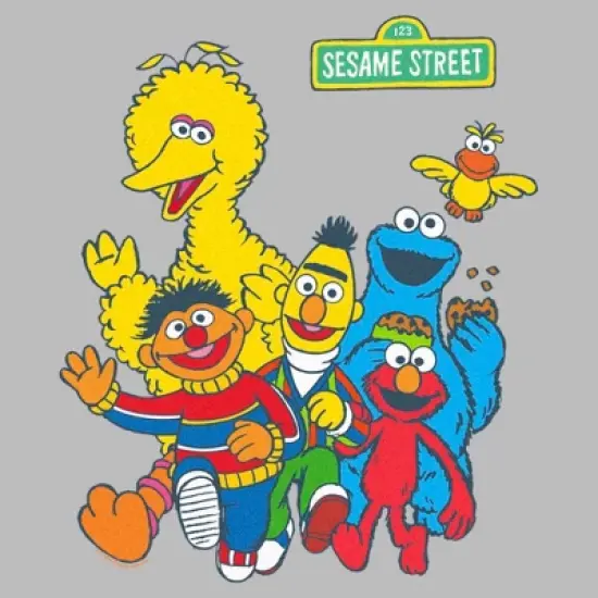 Men's Sesame Street Main Group Shot T-Shirt image {1}