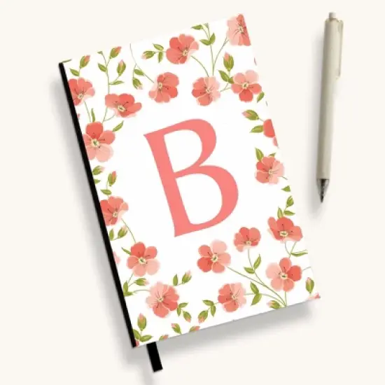 Personalization Mall Flowery Initial Personalized Journal image {3}