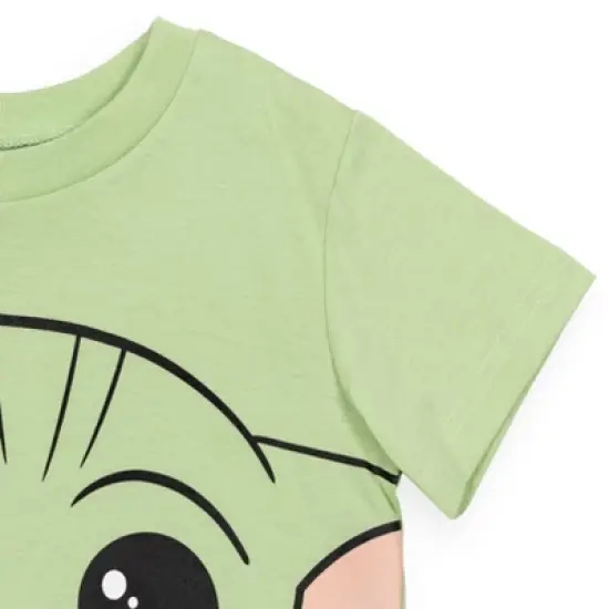 Star Wars The Mandalorian The Child Baby T-Shirt and French Terry Shorts Outfit Set Infant image {6}