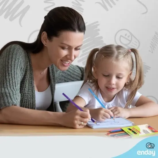 Enday 12 Sharpened Colored Pencils image {3}